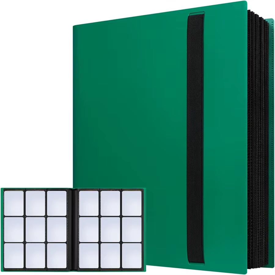 Trading Card Binder 9 Pocket Pages,20 Sheets 360 Game Card Book Binders for Soccer Basketball Cards,Sports & Game Cards