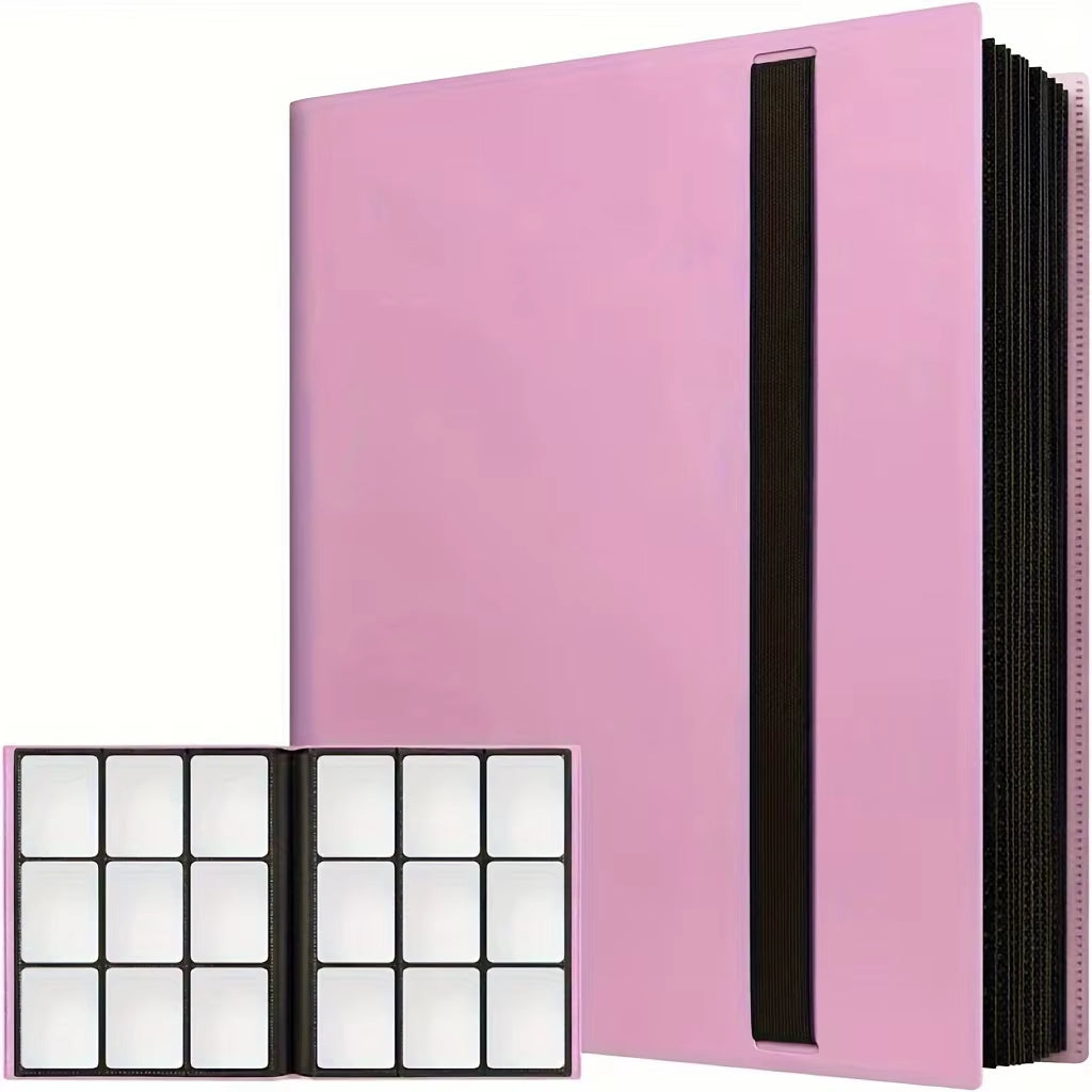 Trading Card Binder 9 Pocket Pages,20 Sheets 360 Game Card Book Binders for Soccer Basketball Cards,Sports & Game Cards