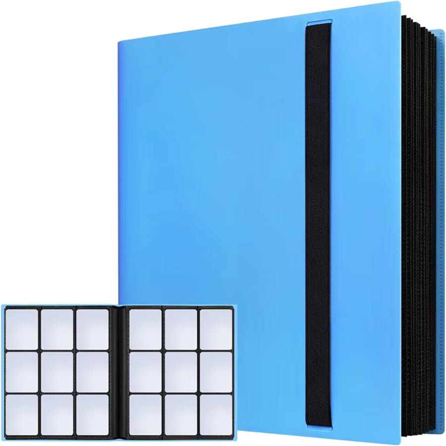 Trading Card Binder 9 Pocket Pages,20 Sheets 360 Game Card Book Binders for Soccer Basketball Cards,Sports & Game Cards